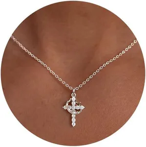 Authentic Sacred Vessel of Devotion: 14K Gold Plated Cross Choker