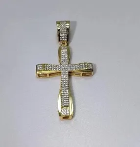 Authentic Radiant Faith: The Celestial Cross Moissanite Talisman