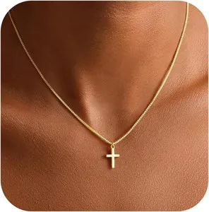 Authentic The Golden Path Dainty Cross Sanctuary Pendant