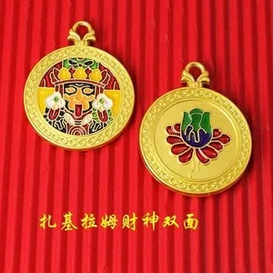 Authentic Twin Guardians of Prosperity: Jambhala's Blessing in Sacred Gold