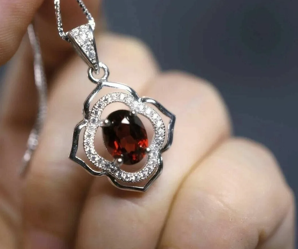 Authentic Crimson Heartfire Amulet of Vitality in 14K White Gold Finish