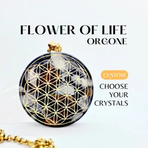 Authentic The Sacred Matrix: Flower of Life Orgone Resonance Talisman