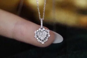 Authentic Heart of the Cosmos – 1.20 Ct Moissanite Pendant in 14K White Gold