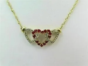 Authentic Radiant Devotion Heart Pendant in 14k Gold Plate