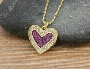 Authentic Heart of Rosy Radiance: Protective Love Pendant