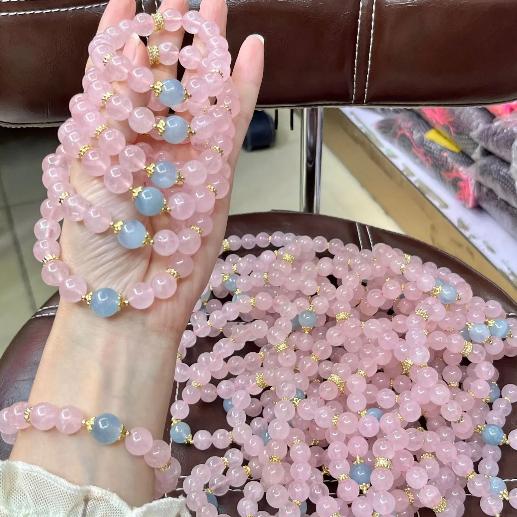 Authentic Rose Quartz & Aquamarine Harmony - Attracting Devoted Love