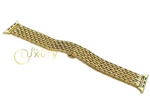 Authentic Custom 24K Gold Plated 44 45 49 MM Links Band for Apple Watch BAND ONLY