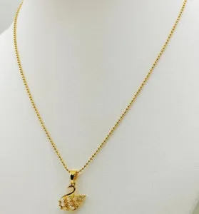 Authentic The Eternal Bond Choker: 24K Gold-Plated Swan Talisman