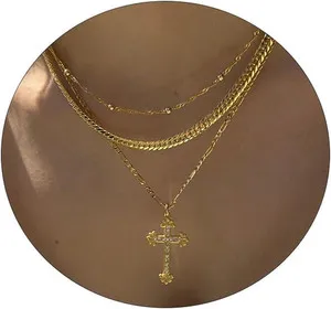 Authentic The Sacred Heart-Cross Radiant Gold Talisman