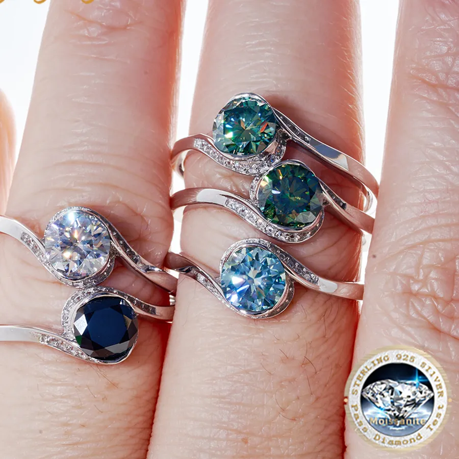 Authentic Eternal Radiance: A Moissanite Wedding Band for Timeless Love