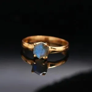 Authentic The Astral Hexagon: Labradorite Amulet of Ethereal Light