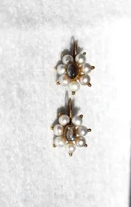 Authentic Pearls of Protection: Labradorite Oracle Earrings