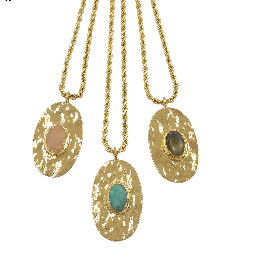 Authentic The Ethereal Harmony Pendant: A Fusion of Rose Quartz and Amazonite