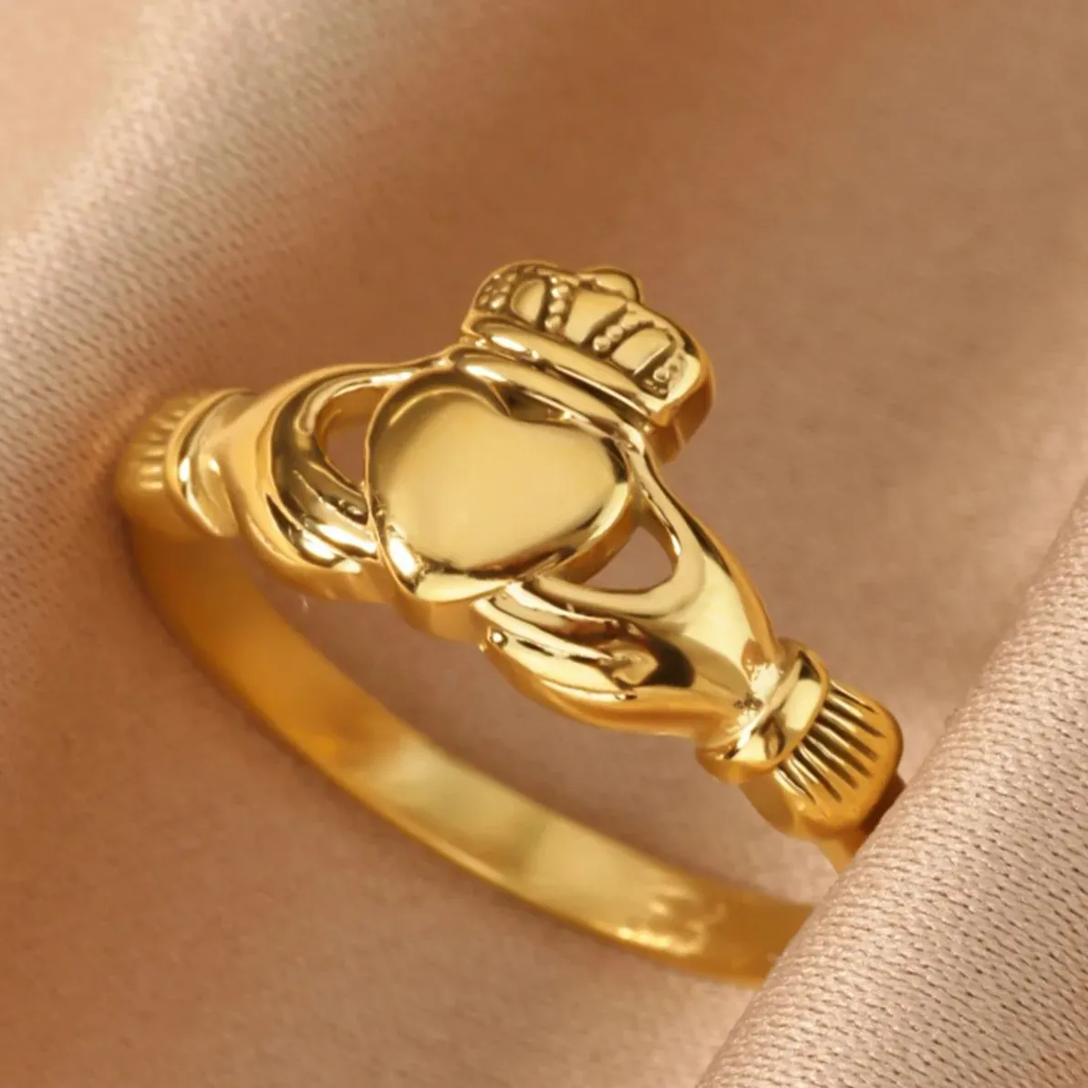 Authentic The Eternal Vow: Golden Claddagh of the Celtic Soul