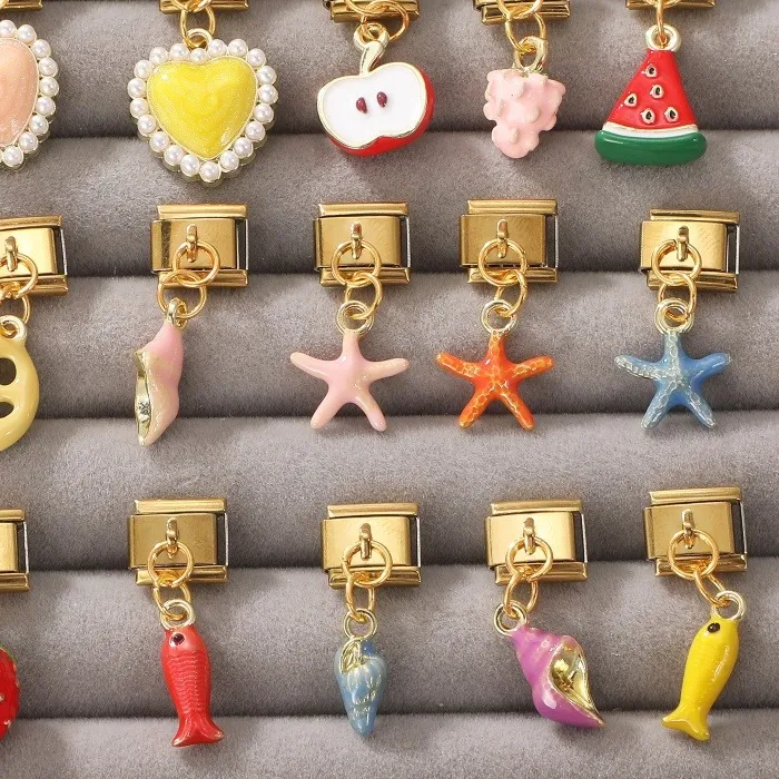 Authentic Celestial Harvest Italian Charm - Destiny Alignment Gold-Plated Link Amulet