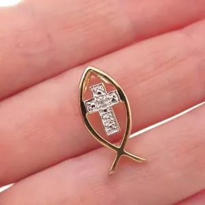 Authentic Ichthys Slide Pendant: Sacred Cross of the Fish