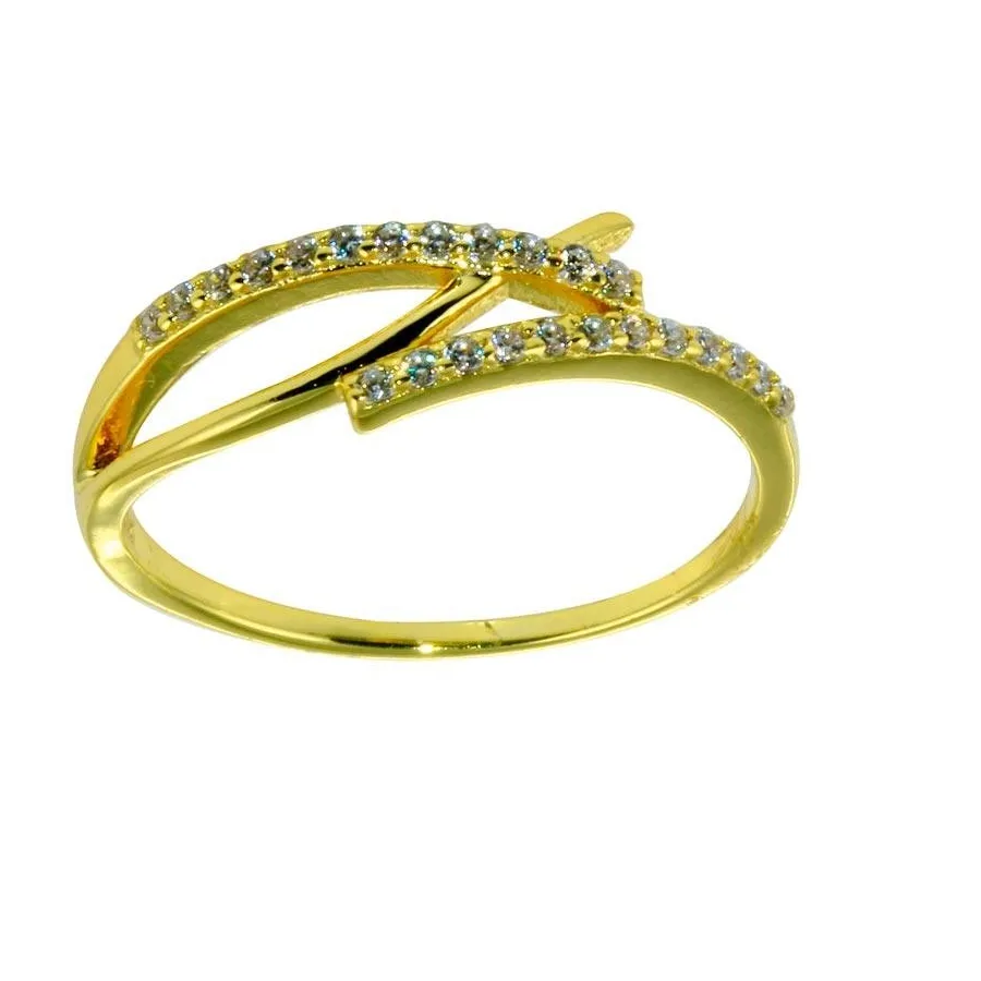 Authentic Ichthys Divine Grace - Sacred Fish Talisman Gold-Plated CZ Ring