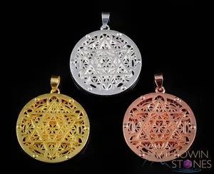 Authentic Awaken to Celestial Harmony with the Flower of Life Merkaba Pendant