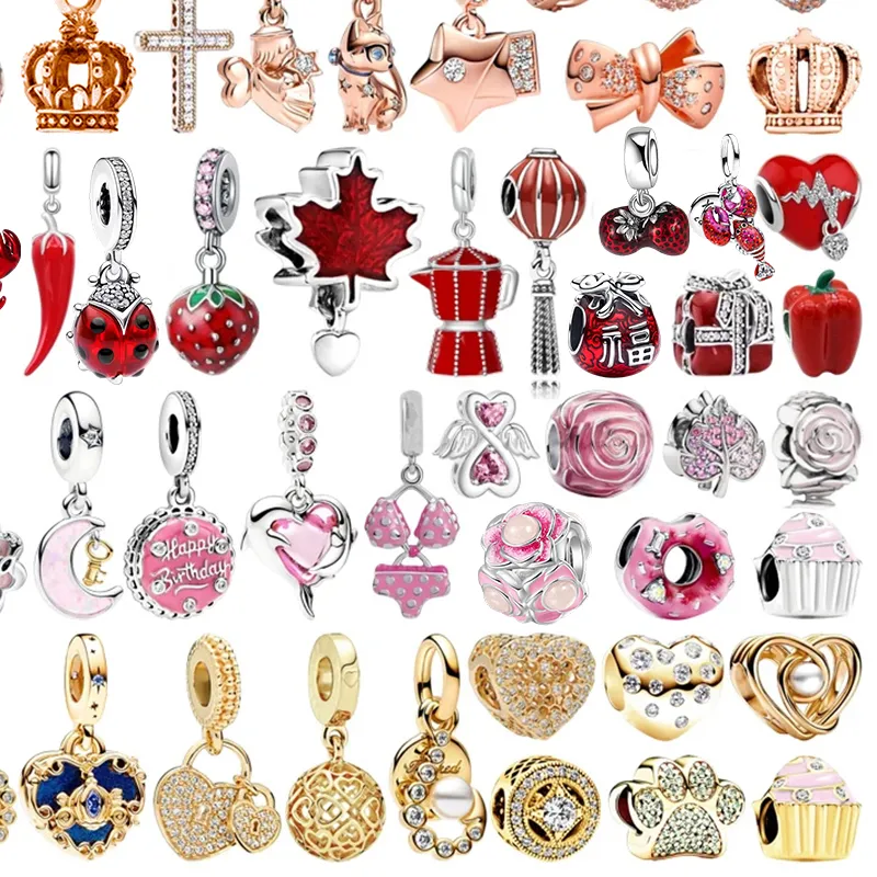 Authentic Sacred Symbols of Life and Abundance Rose Gold Charms Collection