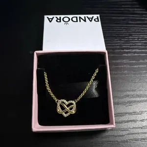 Authentic The Eternal Heart: Gold-Plated Infinity & CZ Talisman