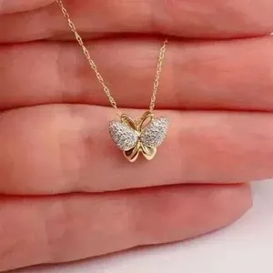 Authentic Butterfly Rapture: Moissanite Wings of Hope