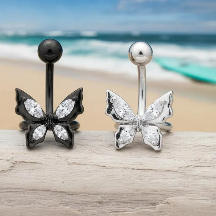 Authentic Celestial Butterfly Wings, Belly Belly Button Navel Piercing Sexy Body Jewelry