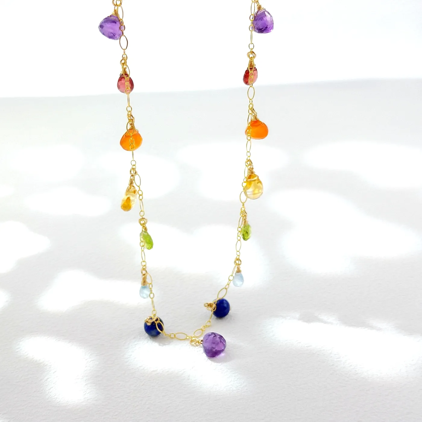 Authentic The Celestial Alignment: Seven-Chakra Radiance Necklace