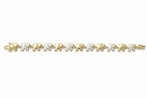 Authentic Lucky Elephant Guardianship: Golden Wisdom on Your Wrist