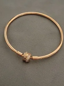 Authentic A Celestial Blessing of Luck: Rose Gold Shooting Star Clasp Bangle