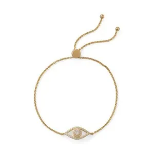 Authentic The Gilded Sentinel: Celestial Evil Eye Bolo Bracelet