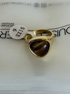 Authentic The Golden Alaula Tiger's Eye Sanctuary Ring