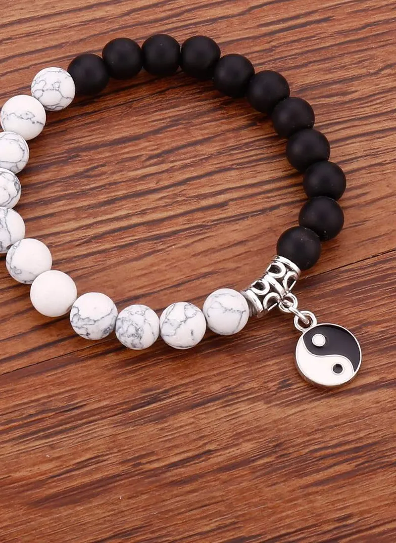 Authentic The Celestial Equilibrium: Yin and Yang Beaded Talisman