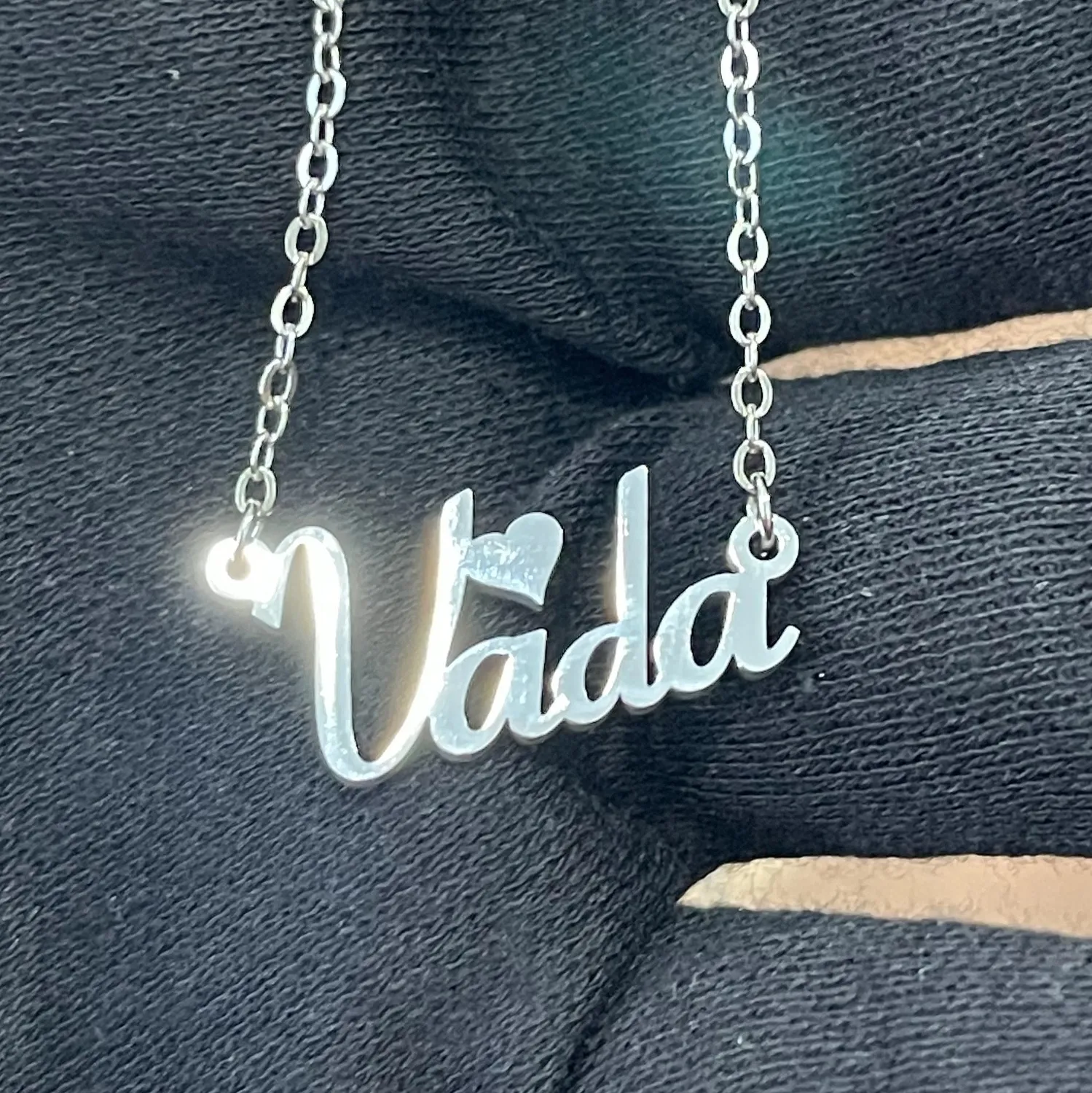 Authentic Personalized Name Necklace 18k Gold Plated Stainless Steel Custom Jewelry Gifts