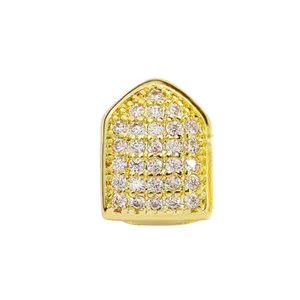 Authentic The Gilded Sentinel: Radiant Cubic Zirconia Tooth Cap