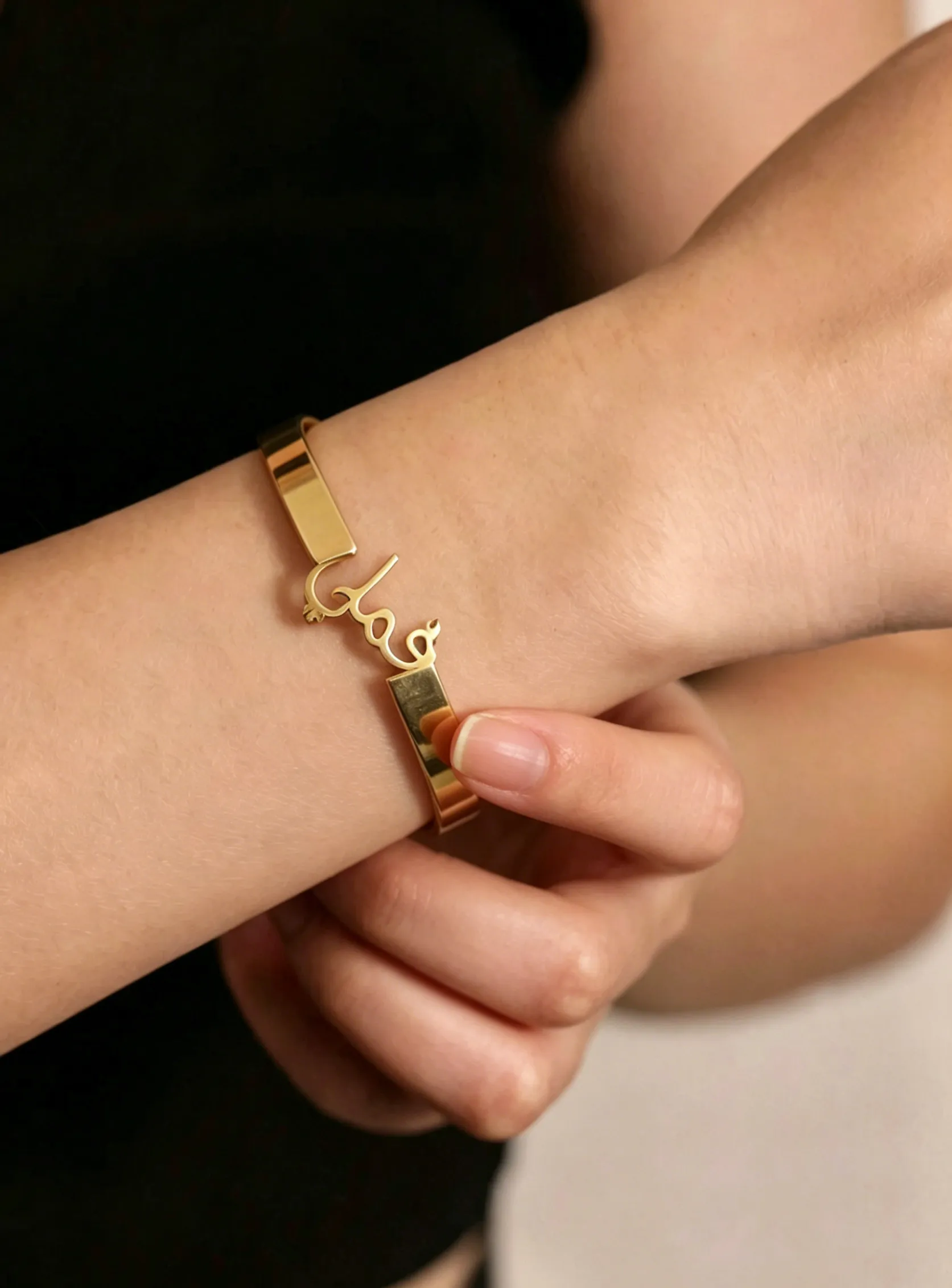 Authentic Enchanted Serenity: Personalised Name Charm Bracelet for the Devoted