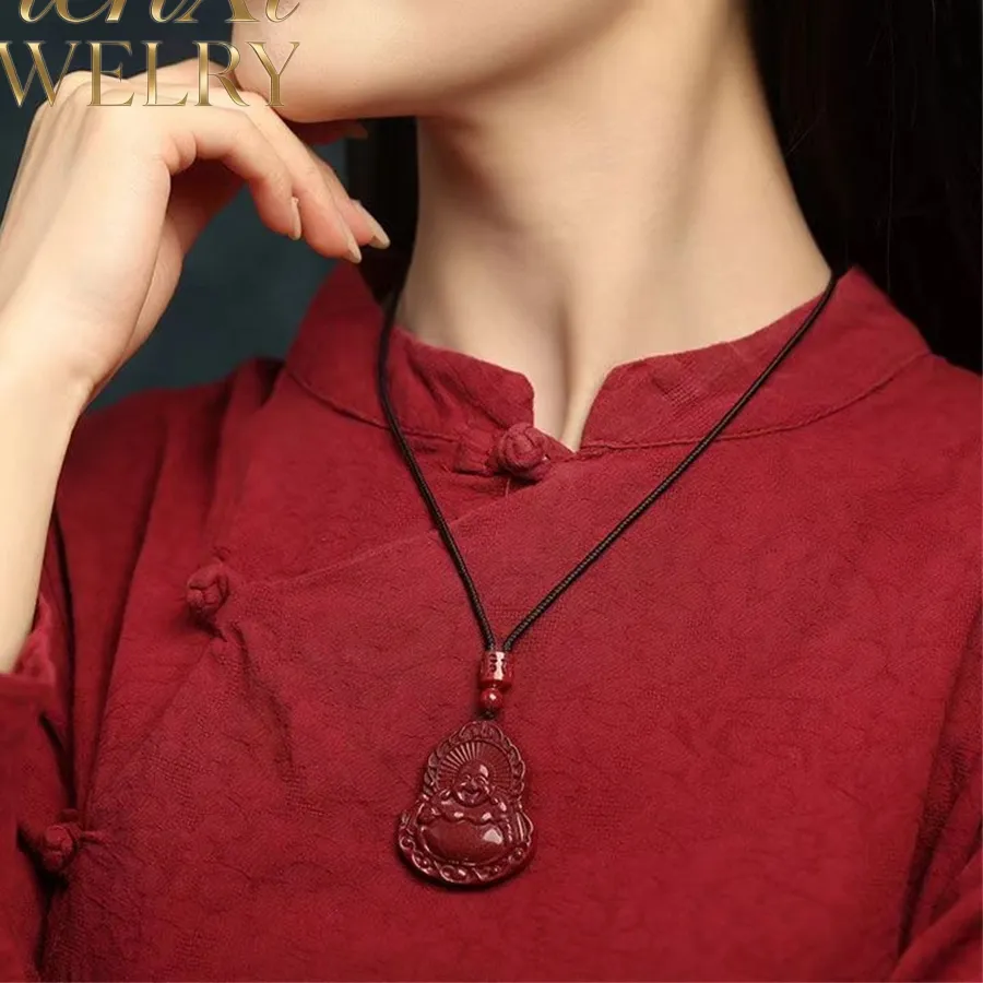 Authentic Sacred Cinnabar Laughing Buddha And Guanyin Talisman