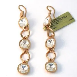 Authentic Celestial Radiance: Ethereal Rose Gold Crystal Drops