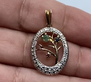 Authentic Nourish Your Roots: Tree of Life Pendant for Enduring Growth