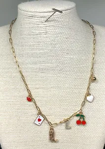 Authentic The Crimson Bloom Enamel and Crystal Amulet