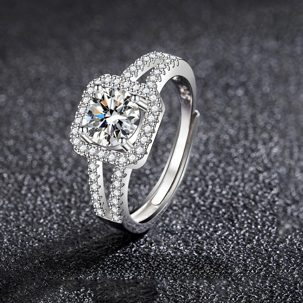 Authentic The Celestial Radiance Sterling Zircon Band