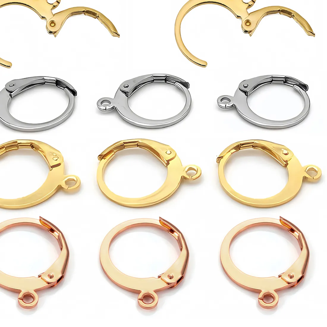 Authentic Gold- Plated Leverback Earring Findings Artisan Hooks For Sacred Adornment
