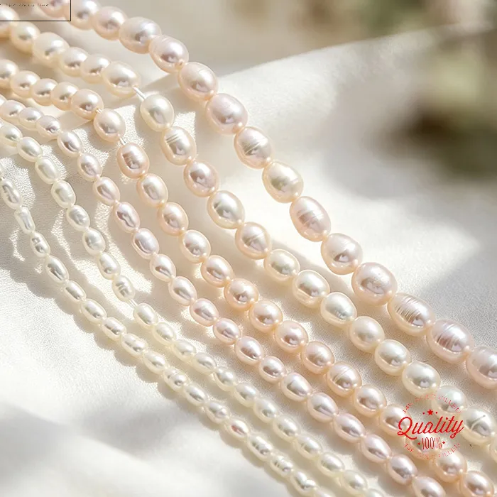 Authentic Freshwater Pearl Loose Strand Small Natural Color Genuine Pearls For Jewelry Supply