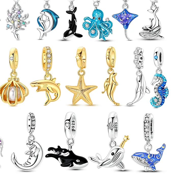 Authentic Talisman of the Abyssal Tides: Silver Ocean Charms