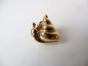 Authentic Celestial Snail Brooch: House of Radiant Gold
