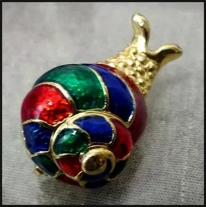 Authentic The Golden Spiral Guardian: Enameled Snail Talisman