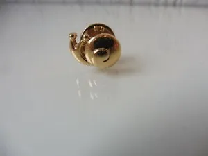 Authentic Celestial Snail Brooch – Pierre Lang's Spiraling Gold‑Plated Guardian