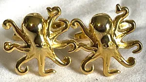 Authentic The Kraken's Embrace: Gold-Plated Octopus Talismans