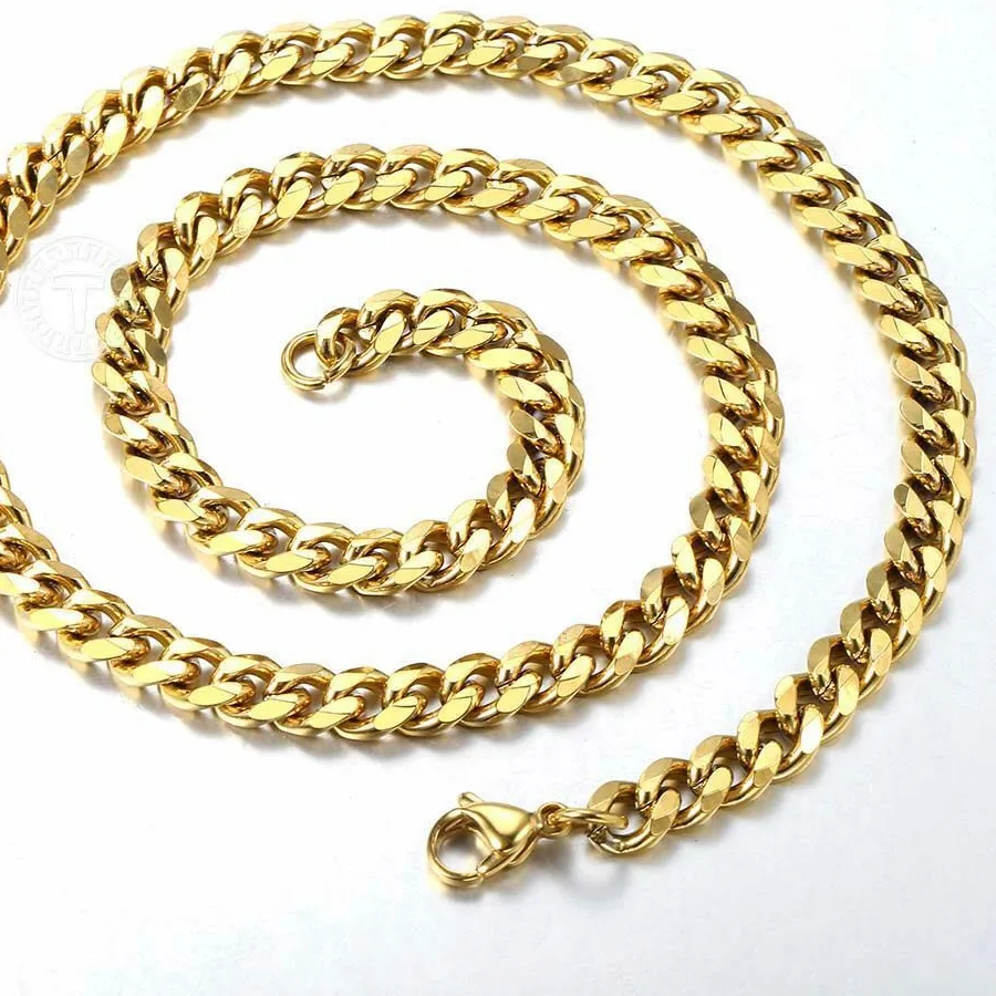 Authentic Celestial Spiral: Gold-Plated Chain of Infinite Harmony