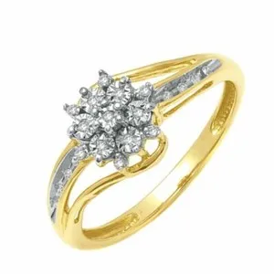 Authentic Golden Bloom Wave Ring: Embrace Fluid Prosperity