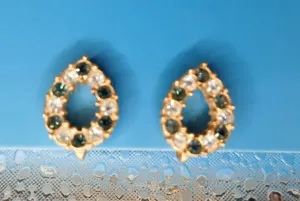 Authentic Celestial Tears: Vintage White and Blue Rhinestone Talismanic Earrings